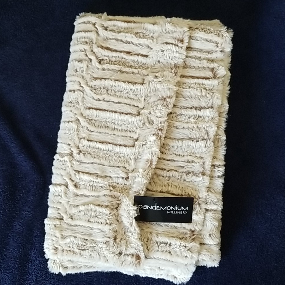 Pandemonium millinery luxury faux fur throw